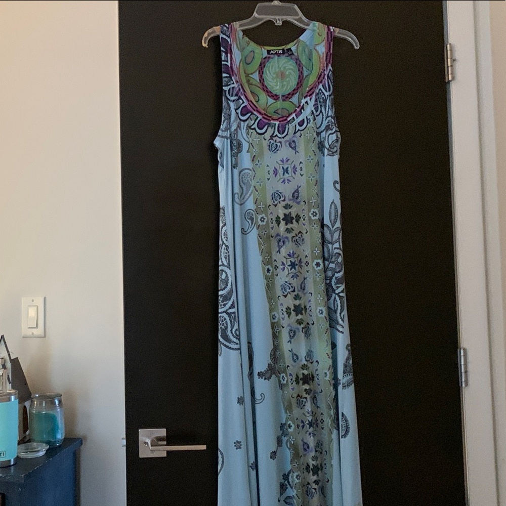 Colorful Patterned Maxi Dress